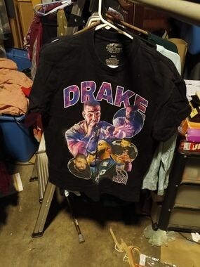 Drake Black Long Sleeve Graphic Tee